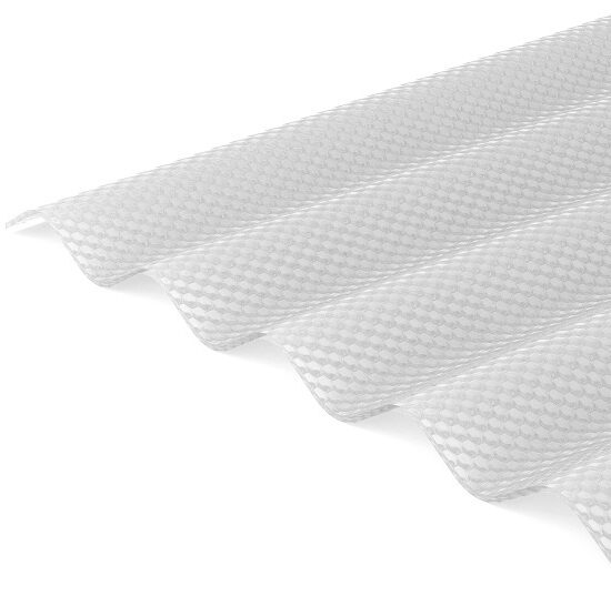 Suntuf_BH_Solar-Ice SUNTUF® BEEHIVE Diffused Ice - 20% Light Transfer | 38% Heat Transfer