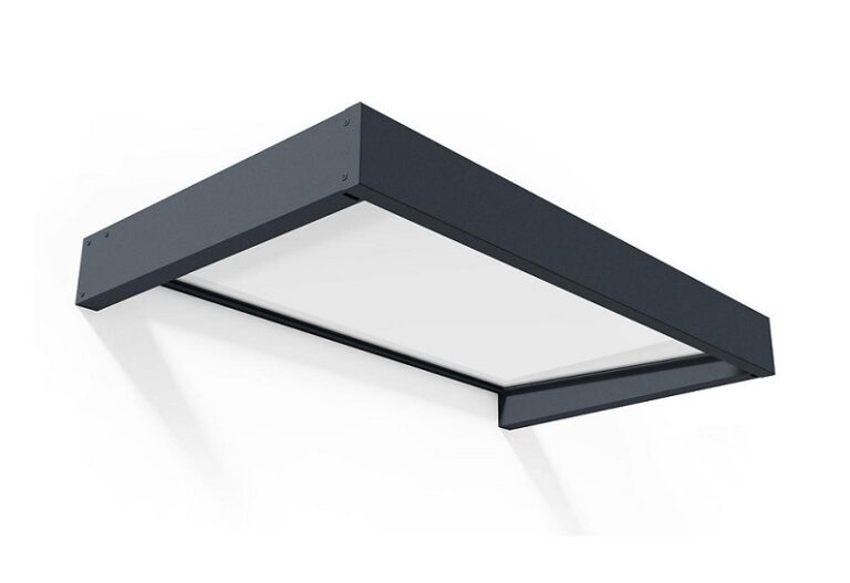 Sophia Door Awning Kit - 95cm x 160cm Grey Structure & White Opal Panels